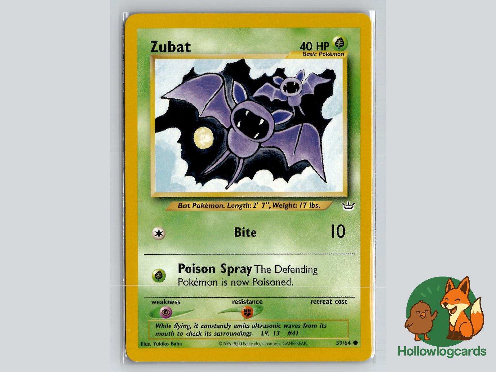 Zubat (59/64) - Neo Revelation Pokémon Card