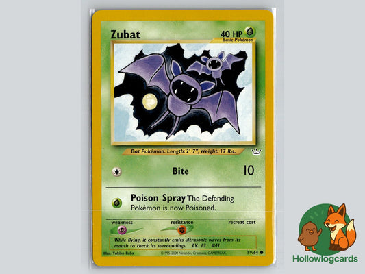 Zubat (59/64) - Neo Revelation Pokémon Card