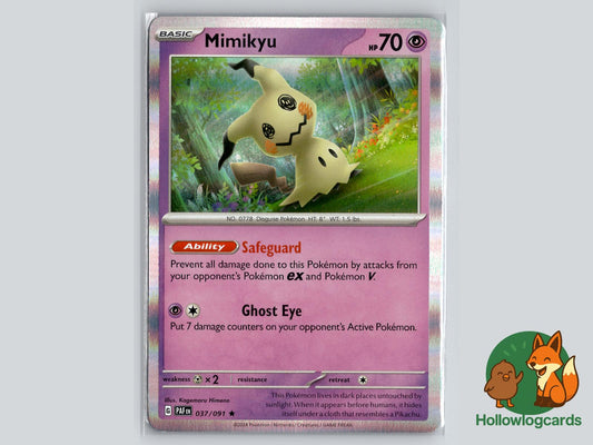 Mimikyu (037/091) - Paldean Fates Pokémon Card