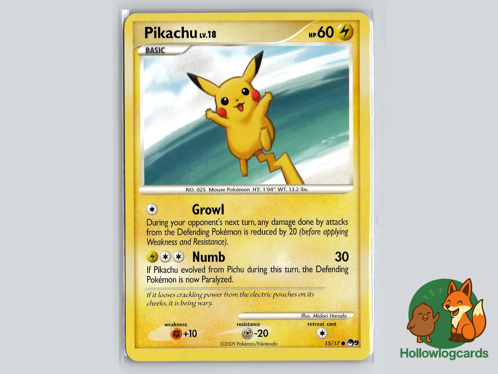 Pikachu (15/17) - POP Series 9 Pokémon Card