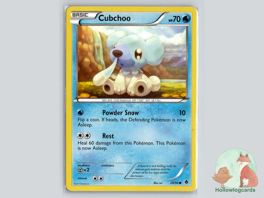 Cubchoo (28/98) - Emerging Powers Pokémon Card