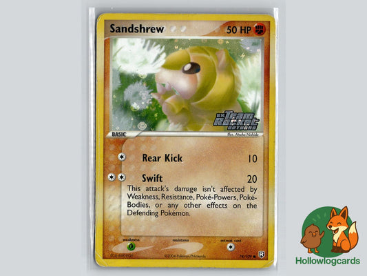 Sandshrew (74/109) - Team Rocket Returns Pokémon Card