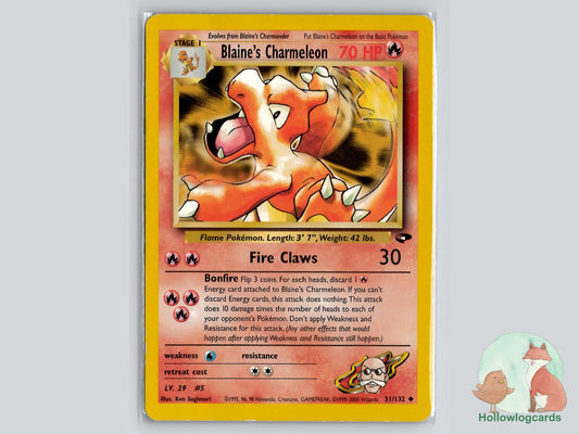 Blaine's Charmeleon (31/132) - Gym Challenge Pokémon Card