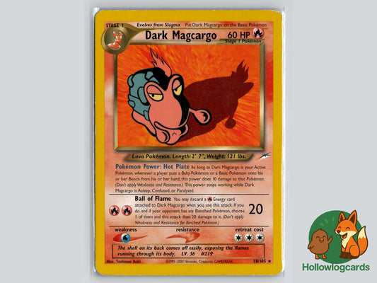 Dark Magcargo (18/105) - Neo Destiny Pokémon Card