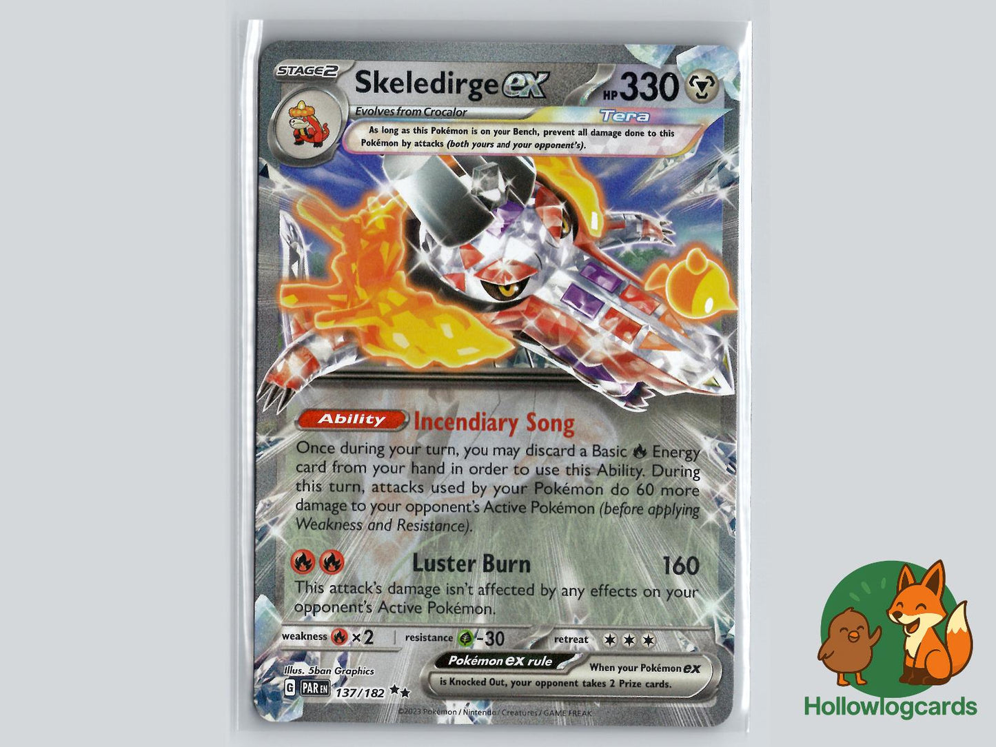 Skeledirge ex (137/182) - Paradox Rift Pokémon Card