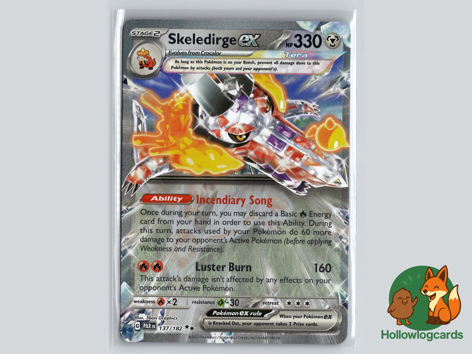 Skeledirge ex (137/182) - Paradox Rift Pokémon Card