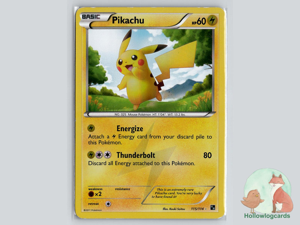 Pikachu (115/114) - Black & White Pokémon Card