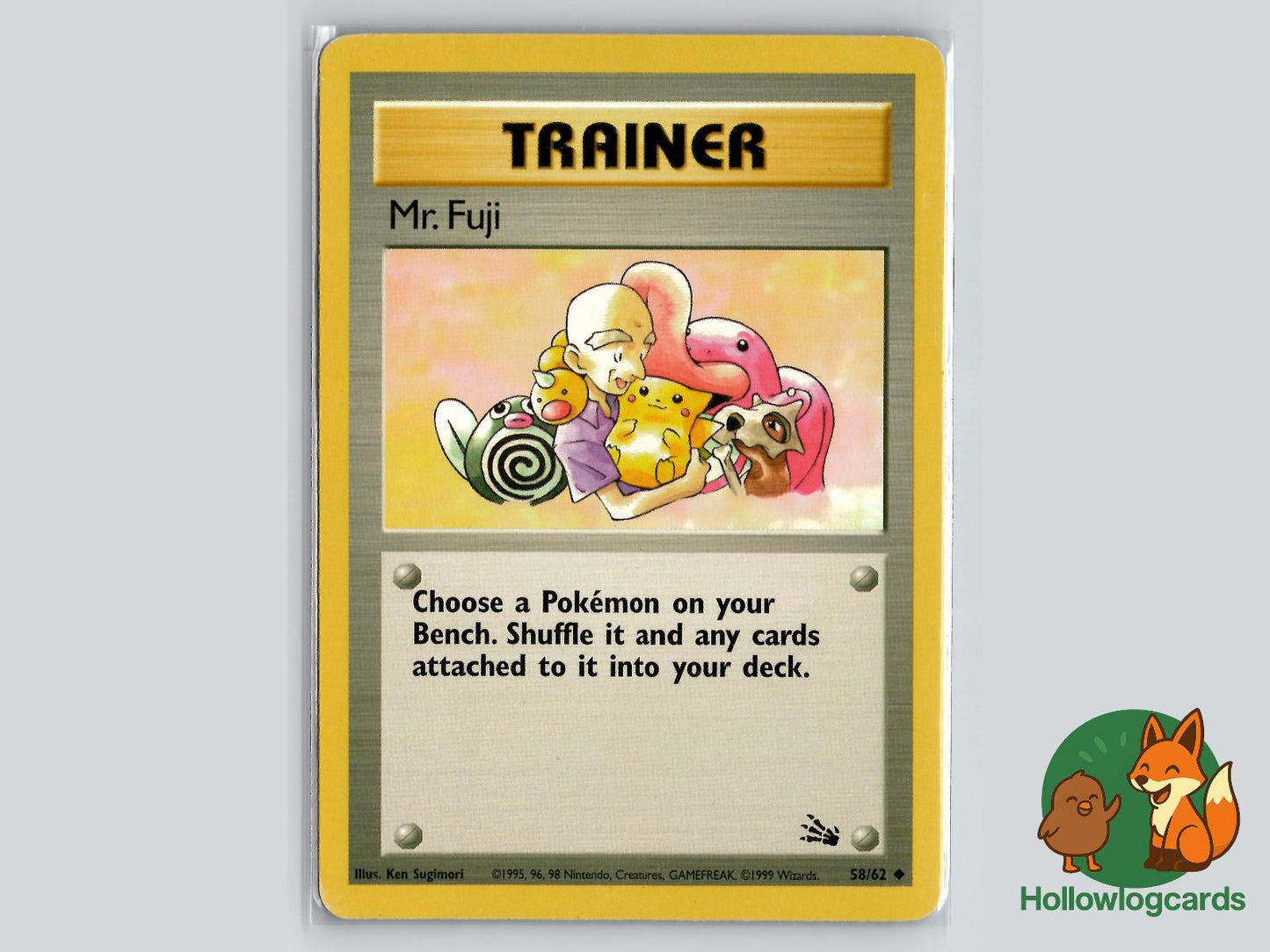 Mr. Fuji (58/62) - Fossil Pokémon Card