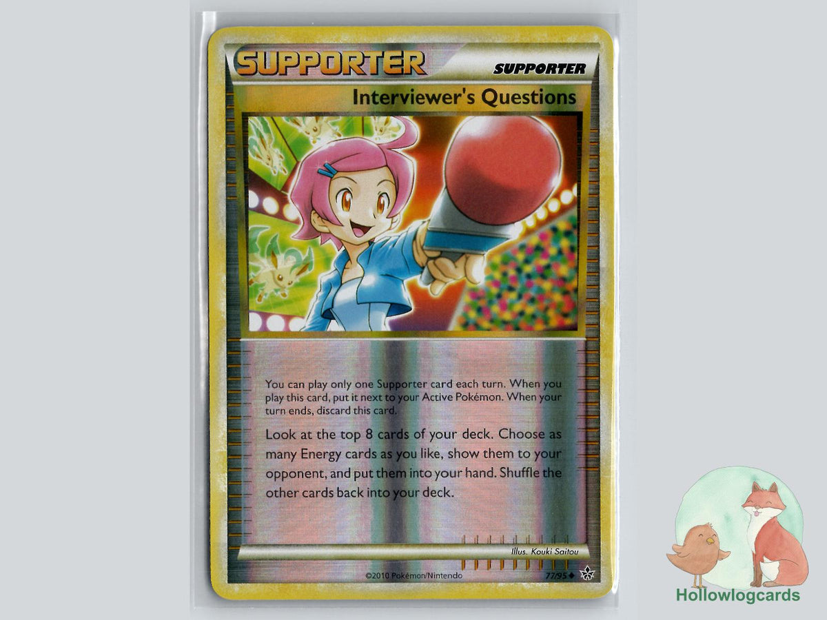 Interviewer's Questions (77/95) - Unleashed Pokémon Card