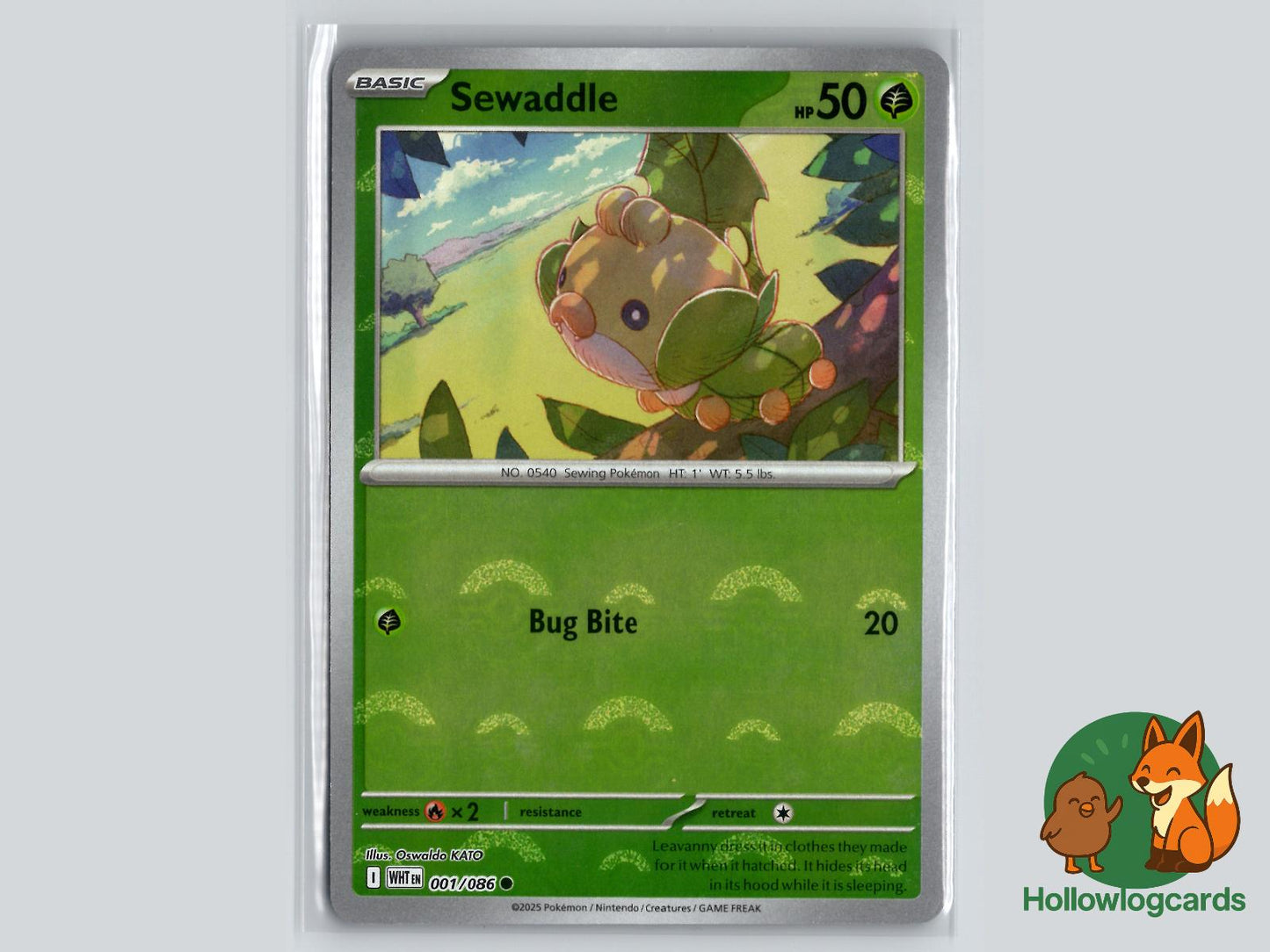 Sewaddle (001/086) - White Flare Pokémon Card