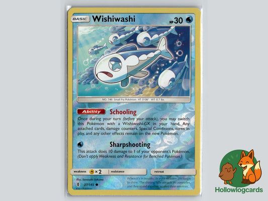 Wishiwashi (37/145) - Guardians Rising Pokémon Card