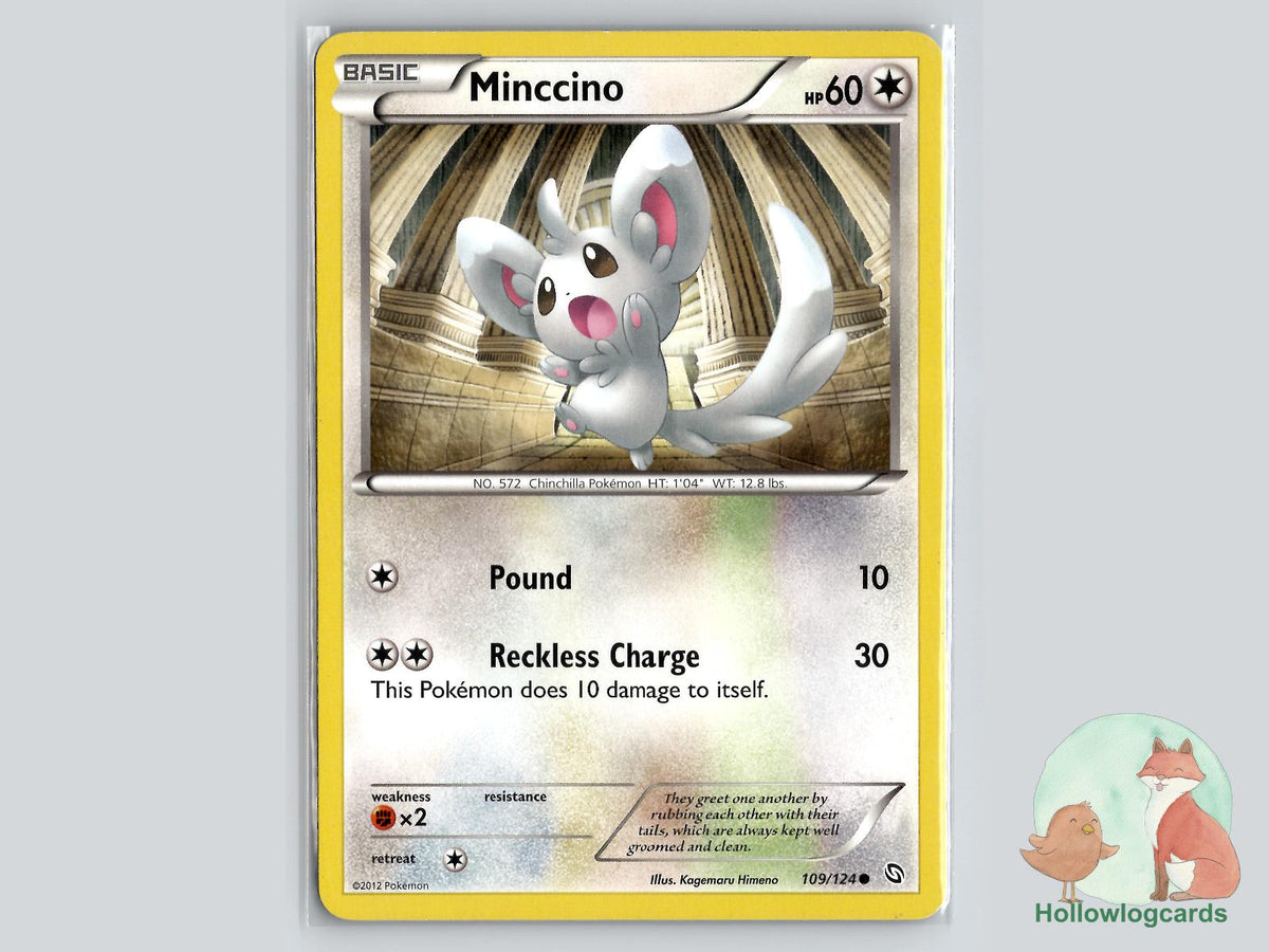 Minccino (109/124) - Dragons Exalted Pokémon Card