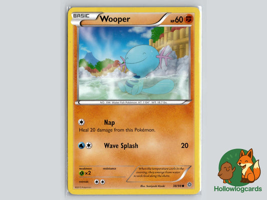 Wooper (38/98) - Ancient Origins Pokémon Card