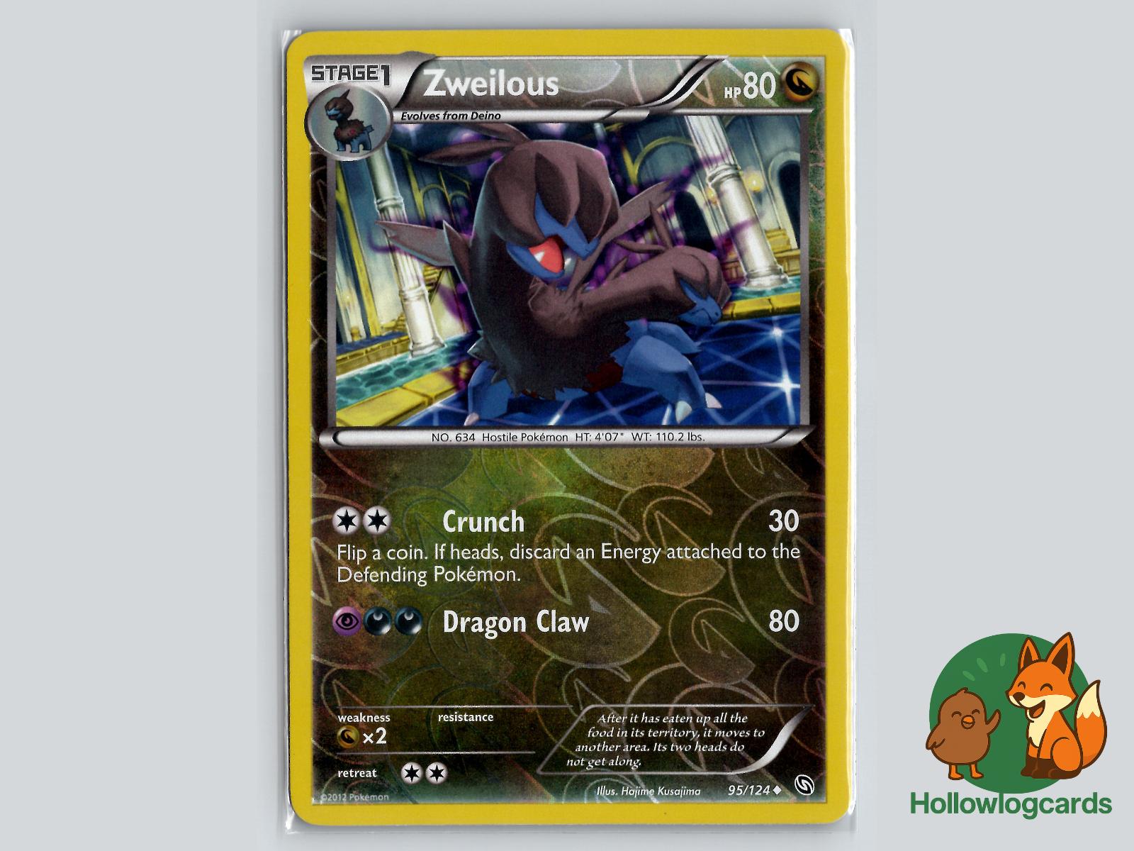 Zweilous (95/124) - Dragons Exalted Pokémon Card