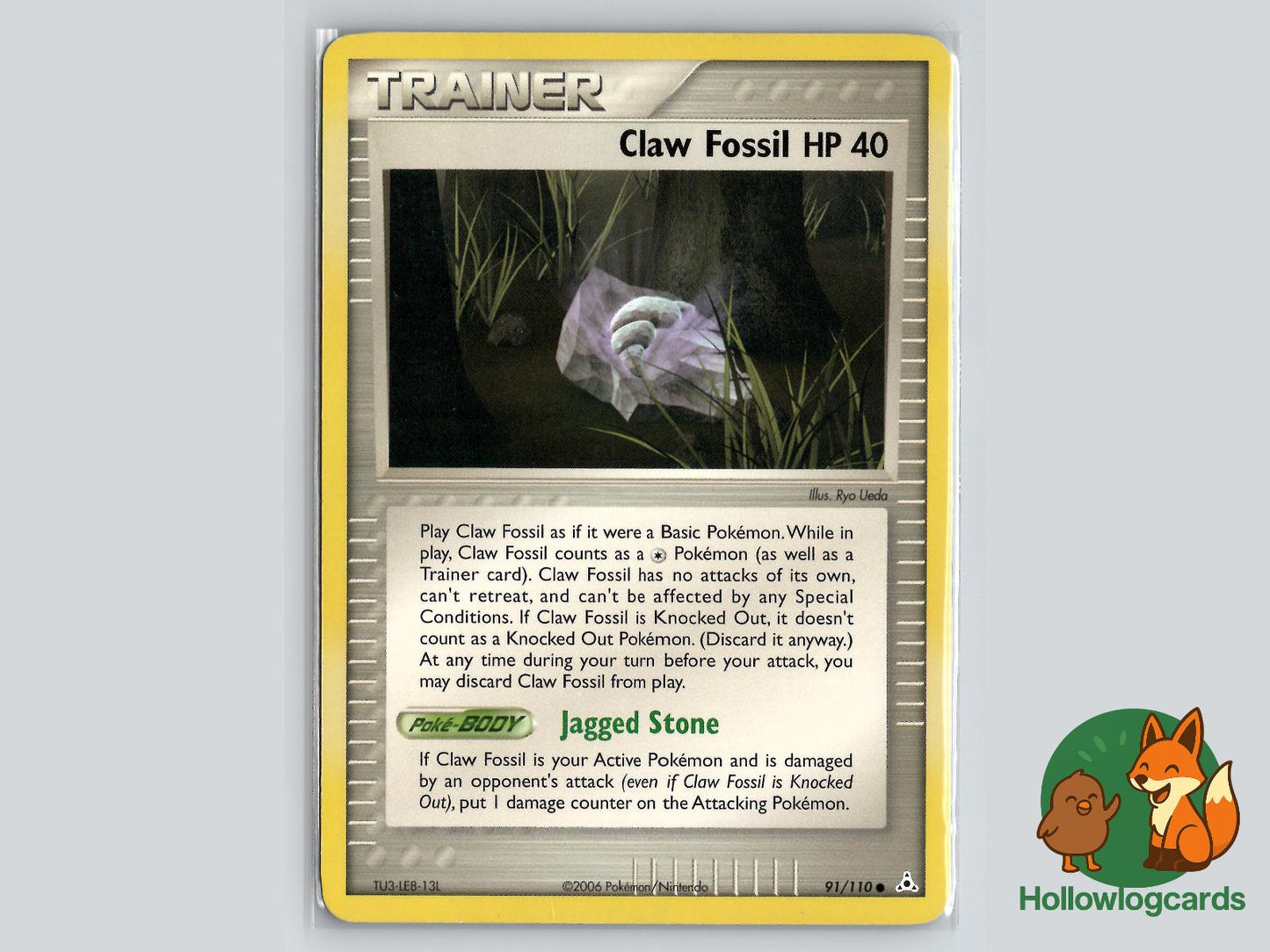 Claw Fossil (91/110) - Holon Phantoms Pokémon Card