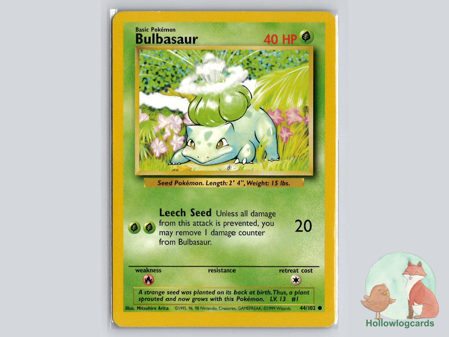 Bulbasaur (44/102) - Base Pokémon Card