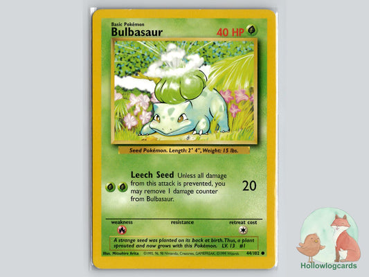 Bulbasaur (44/102) - Base Pokémon Card
