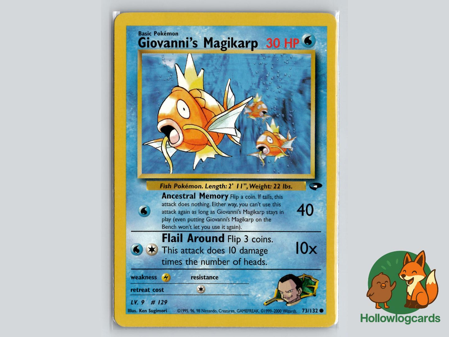 Giovanni's Magikarp (73/132) - Gym Challenge Pokémon Card