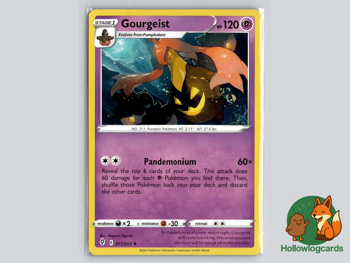 Gourgeist (077/203) - Evolving Skies Pokémon Card