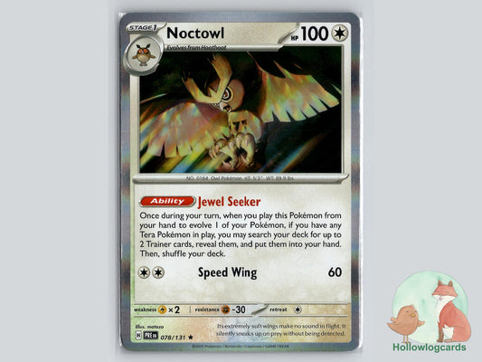 Noctowl (078/131) - Prismatic Evolutions Pokémon Card
