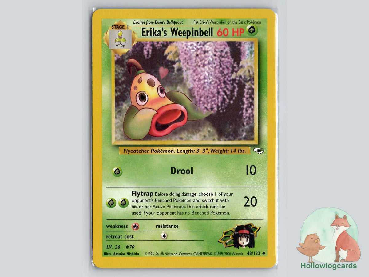 Erika's Weepinbell (48/132) - Gym Heroes Pokémon Card