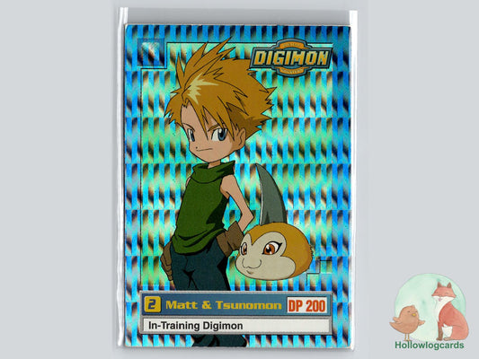 Matt & Tsunomon (5/34) 1999 Upper Deck Digimon card