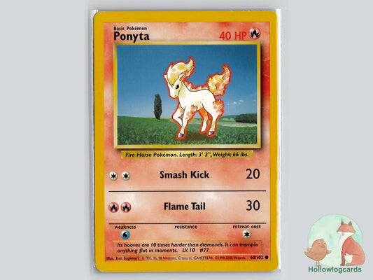 Ponyta (60/102) - Base Pokémon Card