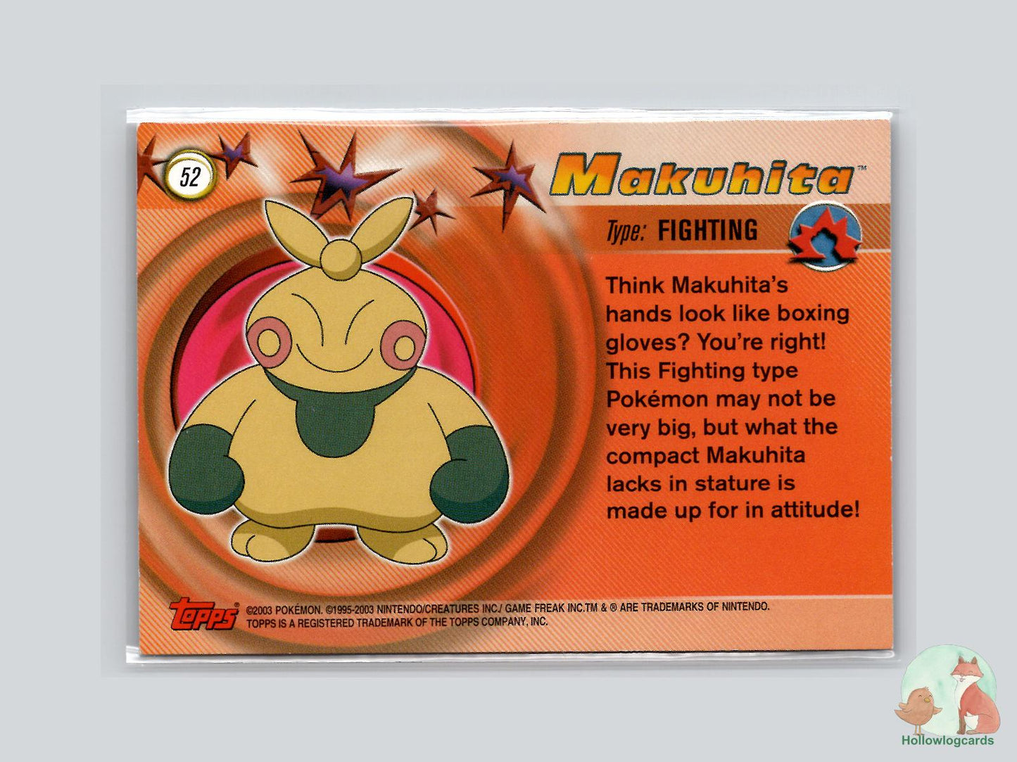 Makuhita (#52) - Topps Advanced Trading Cards