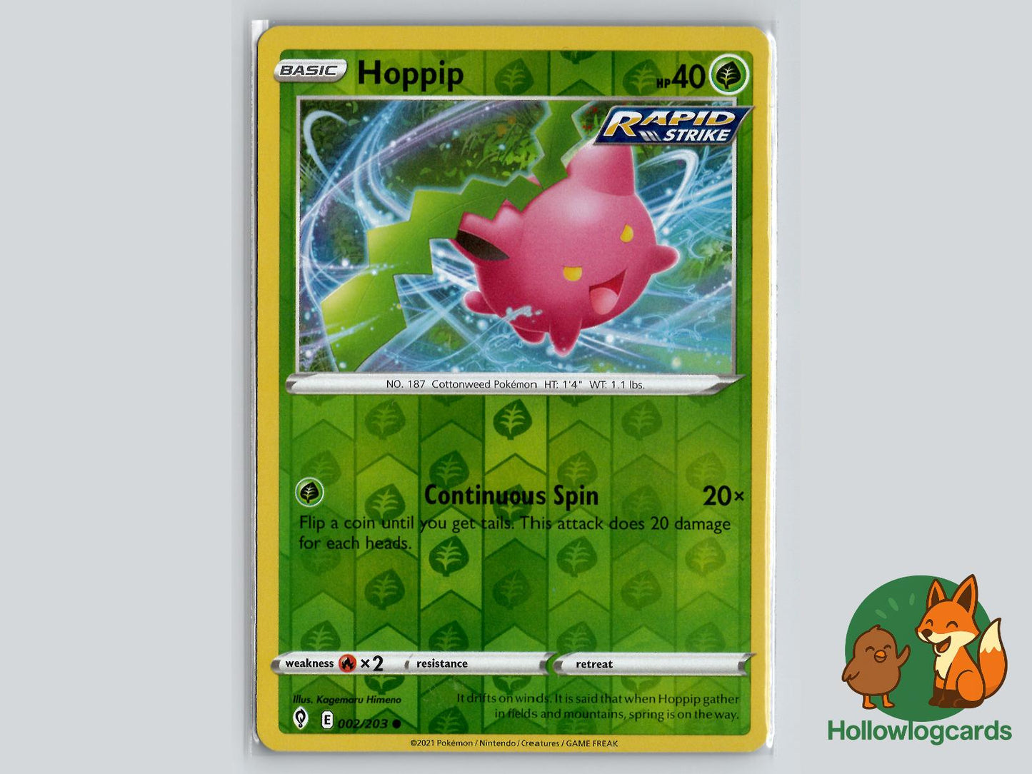 Hoppip (002/203) - Evolving Skies Pokémon Card