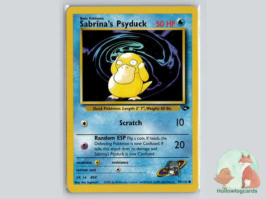 Sabrina's Psyduck (99/132) - Gym Challenge Pokémon Card