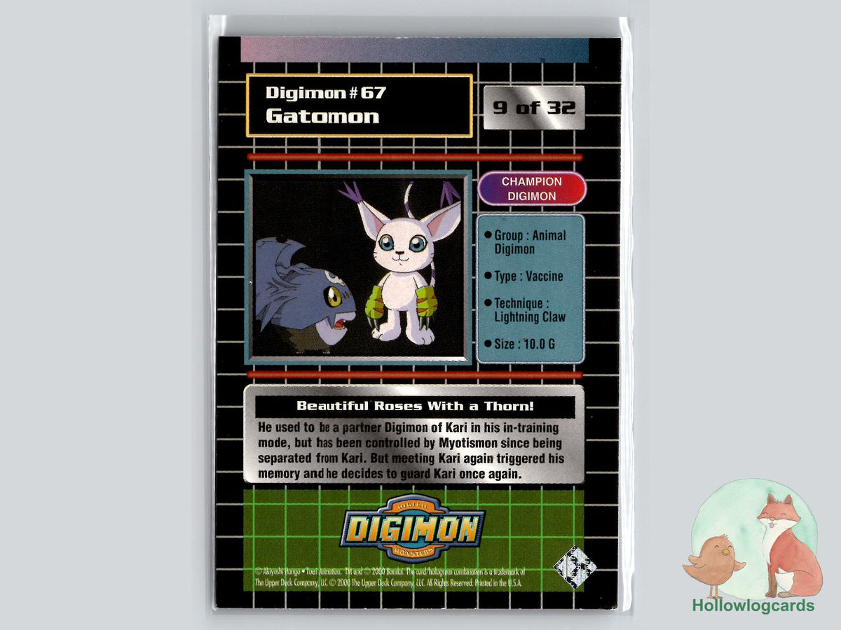 Gatomon #67 (9/32) - 2000 Upper Deck Digimon Series 2