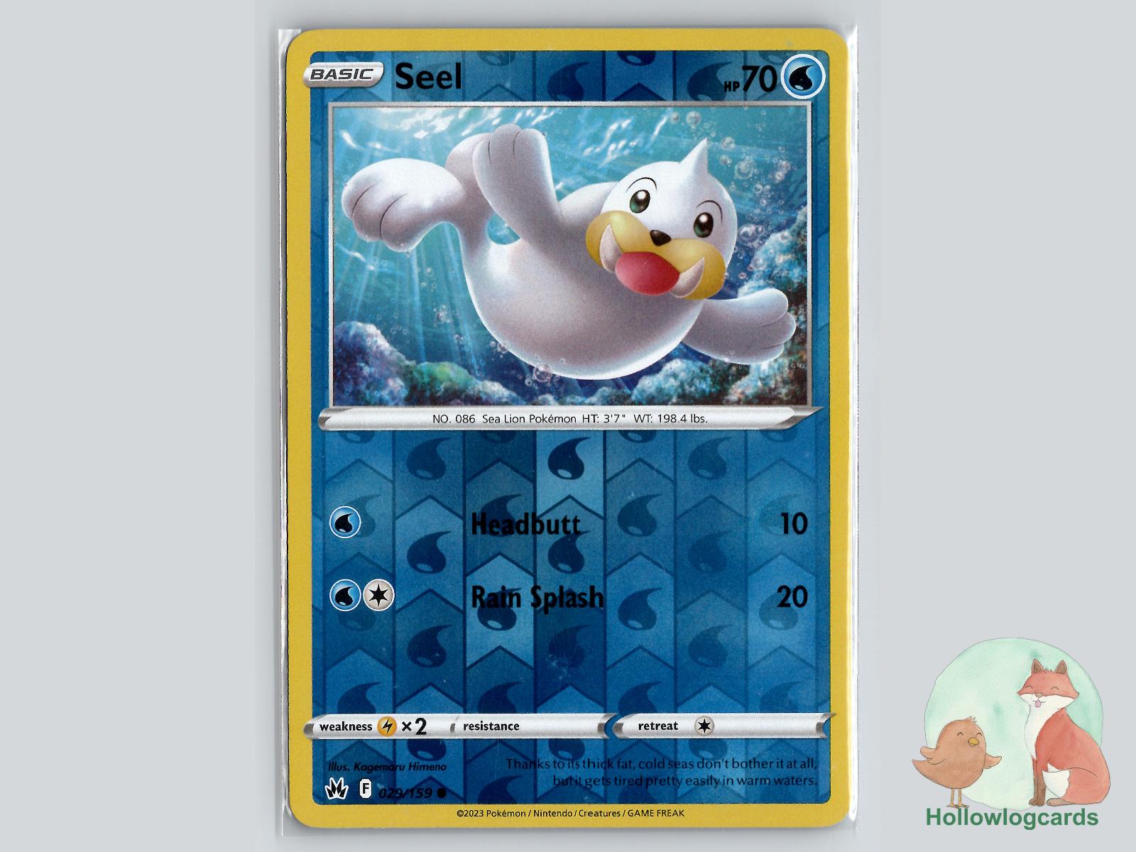 Seel (029/159) - Crown Zenith Pokémon Card