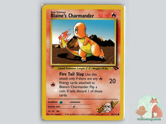 Blaine's Charmander (60/132) - Gym Challenge Pokémon Card