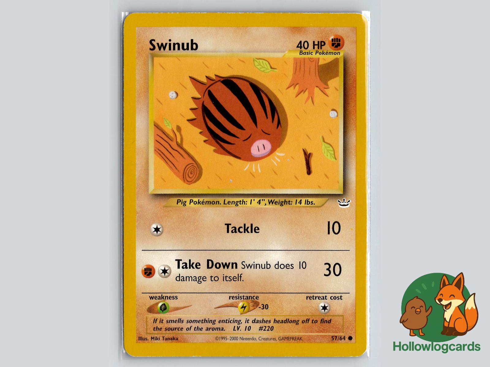 Swinub (57/64) - Neo Revelation Pokémon Card