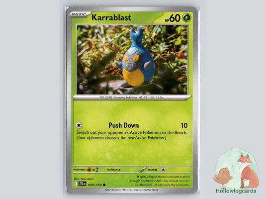 Karrablast (009/159) - Journey Together Pokémon Card