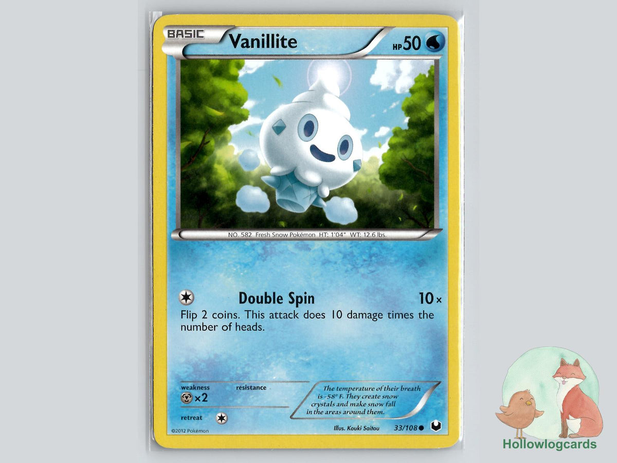 Vanillite (33/108) - Dark Explorers Pokémon Card