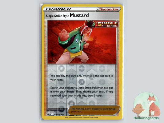 Single Strike Style Mustard (134/163) - Battle Styles Pokémon Card
