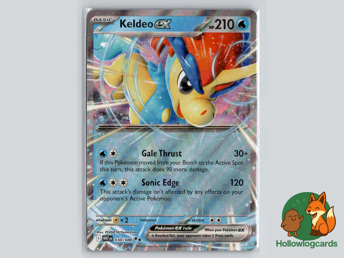 Keldeo ex (030/086) - White Flare Pokémon Card