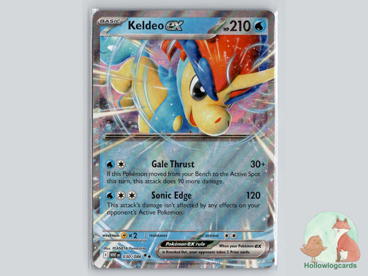 Keldeo ex (030/086) - White Flare Pokémon Card