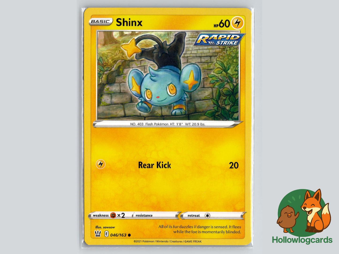 Shinx (046/163) - Battle Styles Pokémon Card