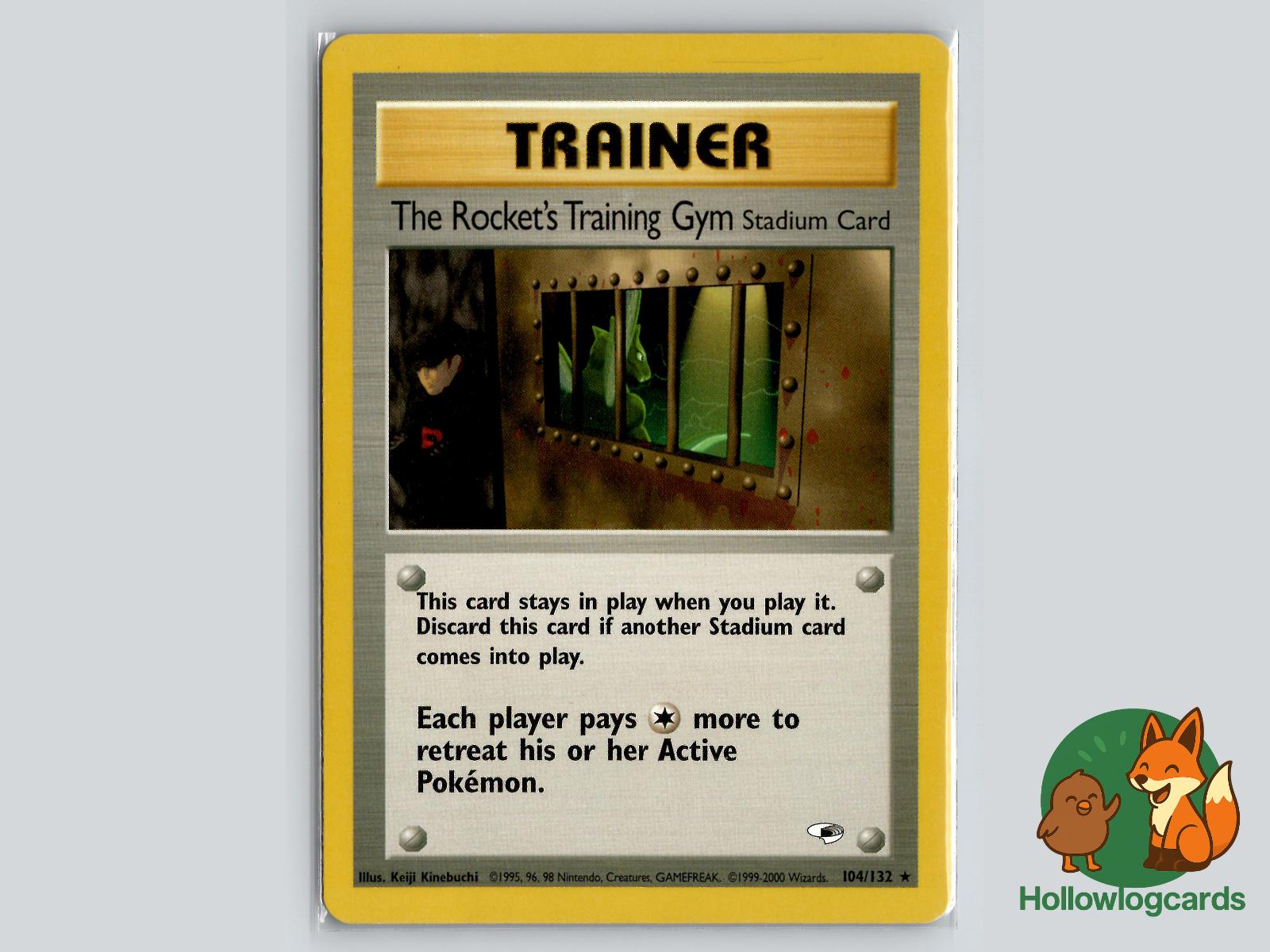 The Rocket's Training Gym (104/132) - Gym Heroes Pokémon Card