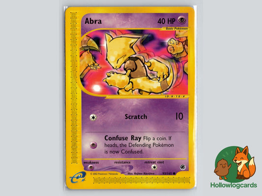 Abra (93/165) - Expedition Base Set Pokémon Card
