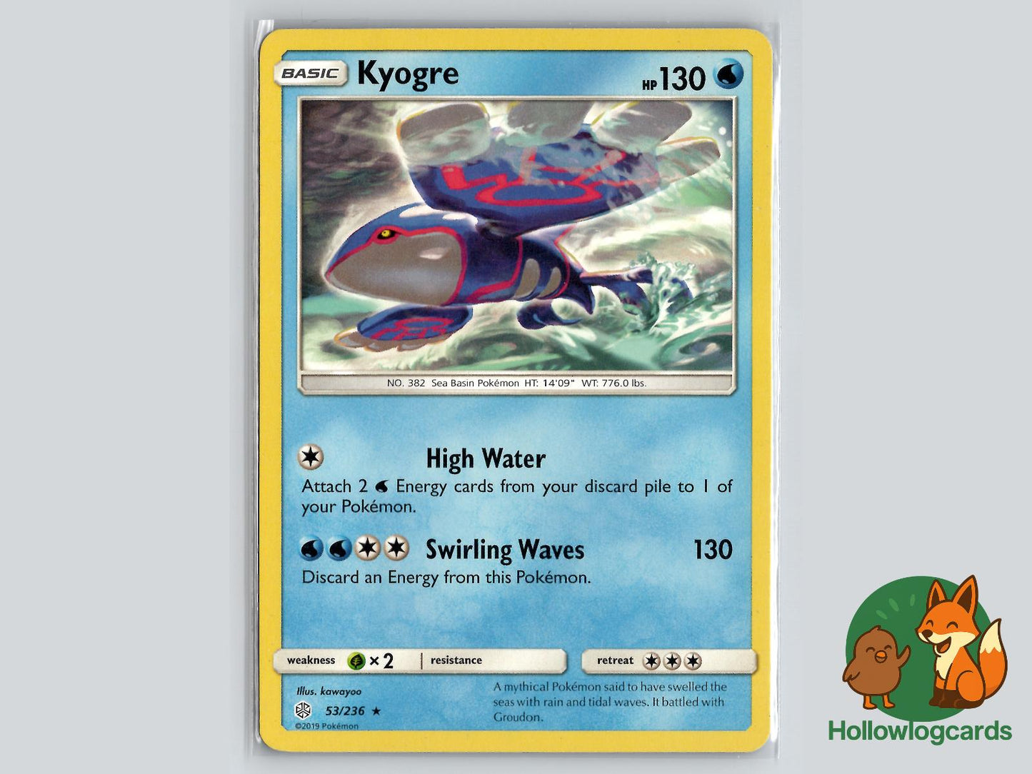 Kyogre (53/236) - Cosmic Eclipse Pokémon Card