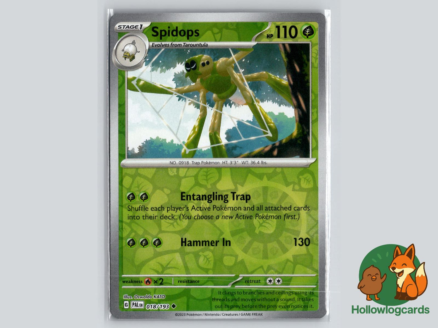 Spidops (018/193) - Paldea Evolved Pokémon Card