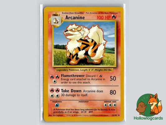 Arcanine (23/102) - Base Pokémon Card