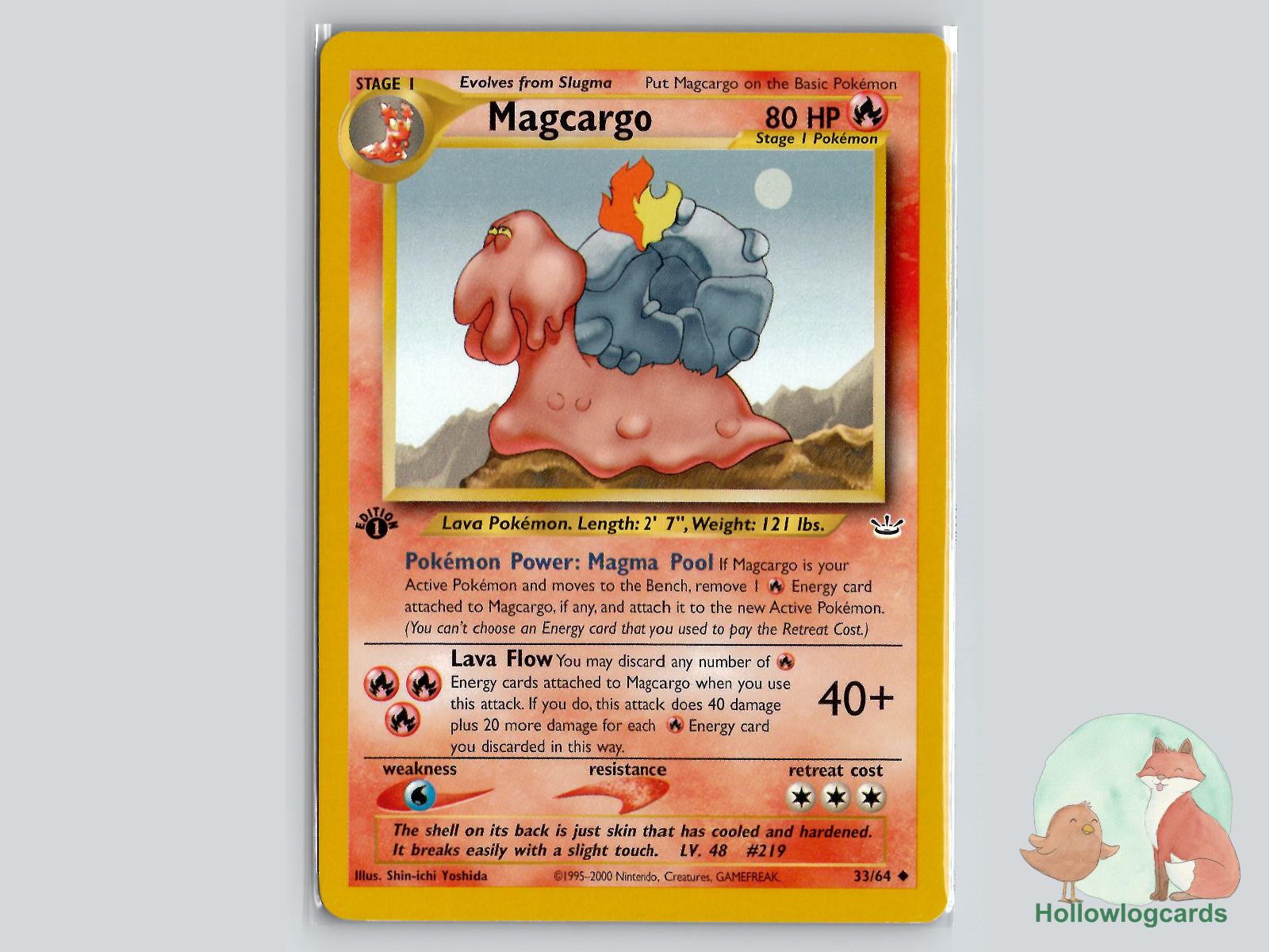 1st Edition Magcargo (33/64) - Neo Revelation Pokémon Card