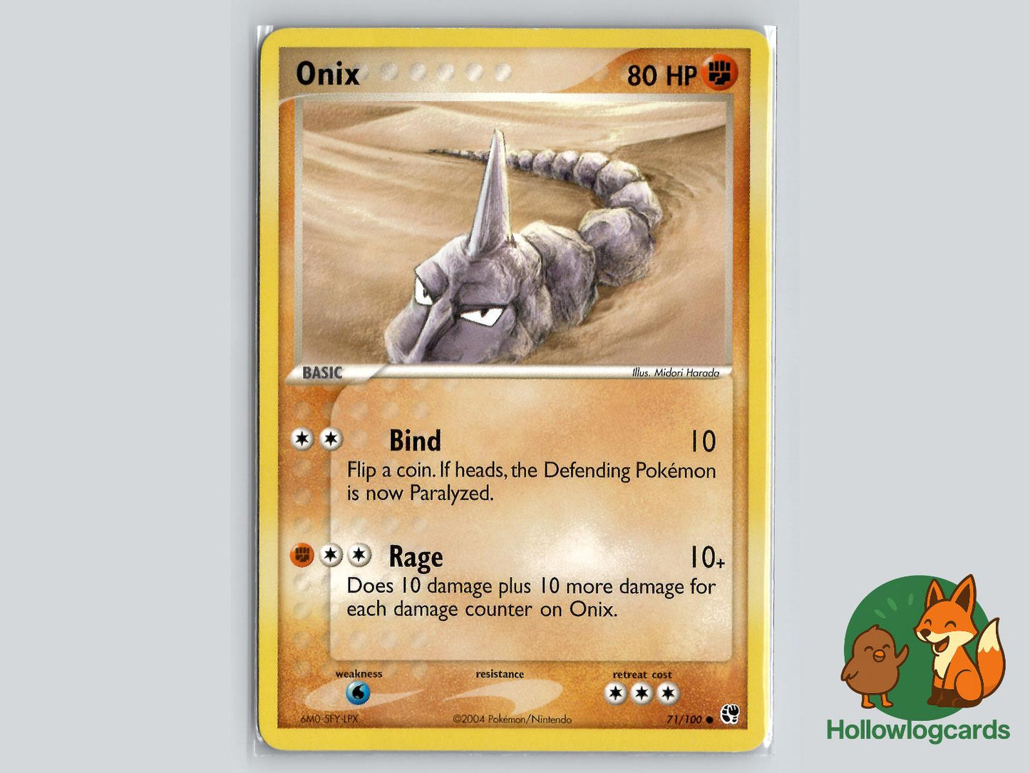 Onix (71/100) - Sandstorm Pokémon Card