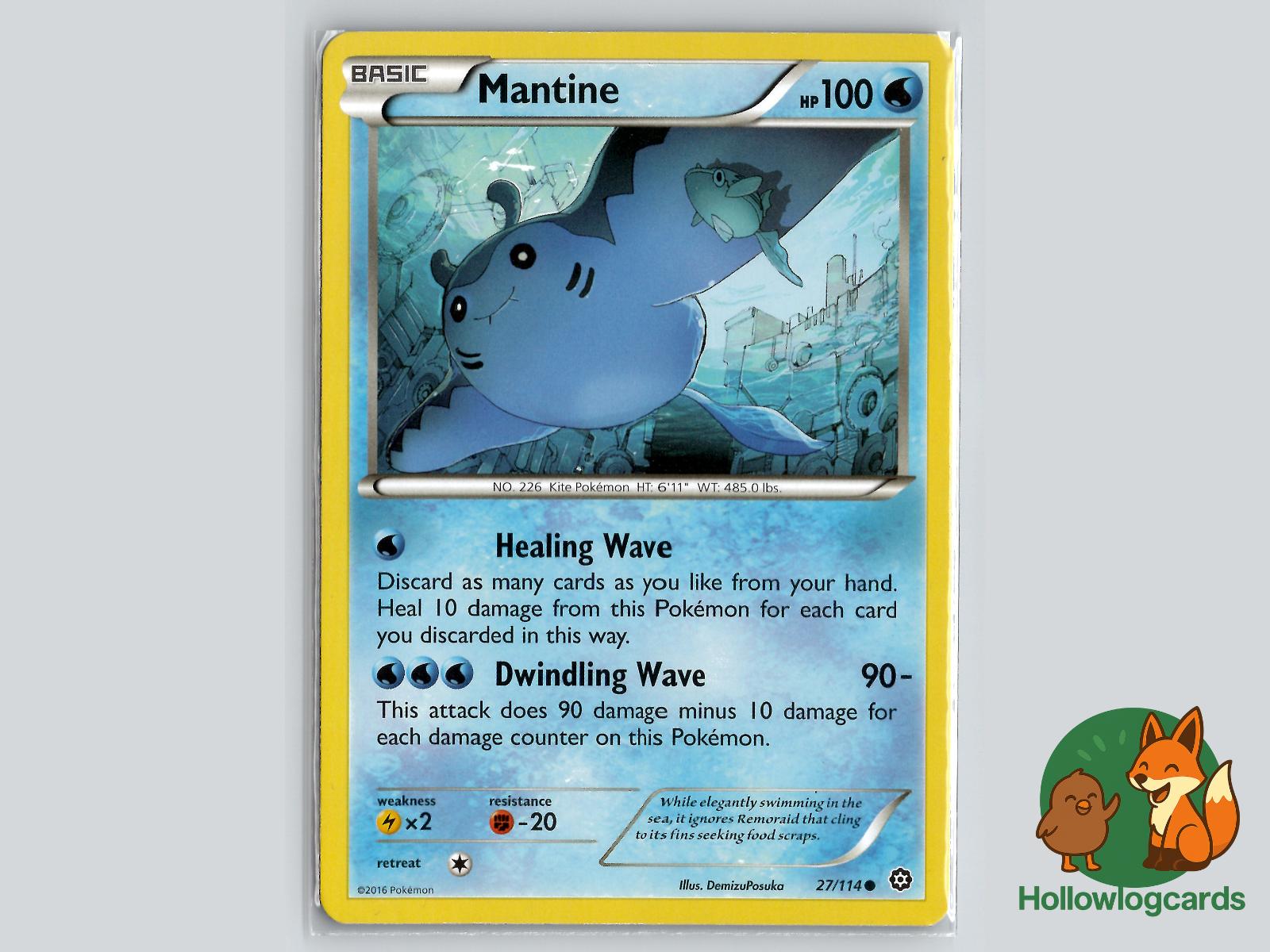 Mantine (27/114) - Steam Siege Pokémon Card