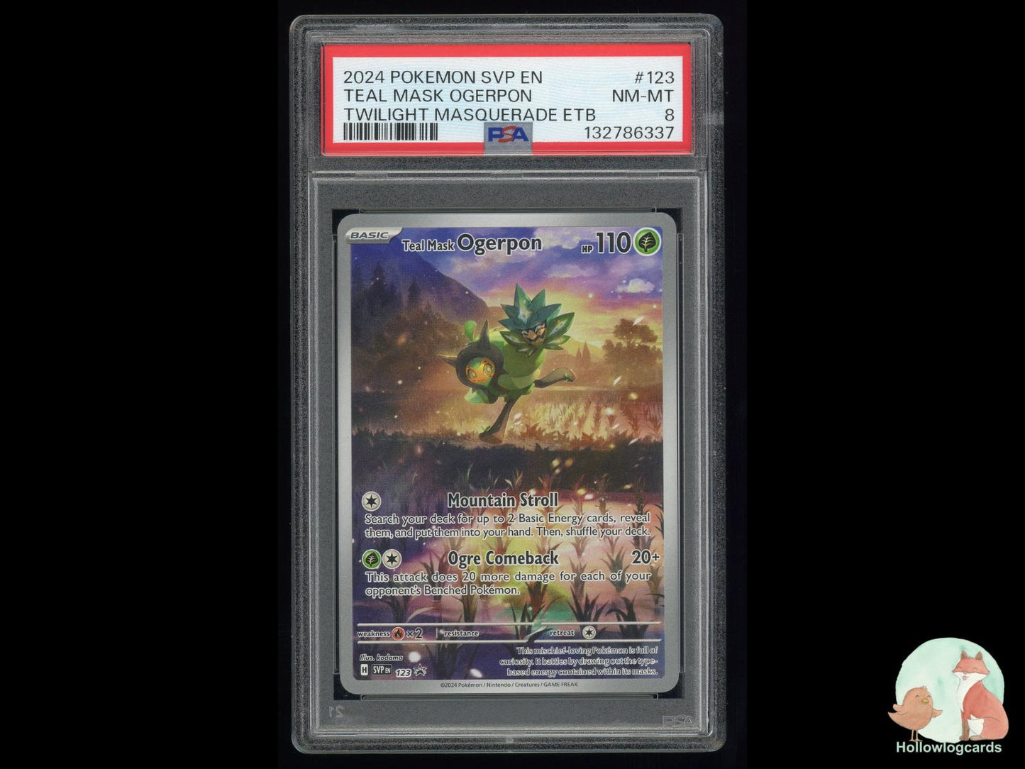 Graded Teal Mask Ogerpon (123) Pokémon Card