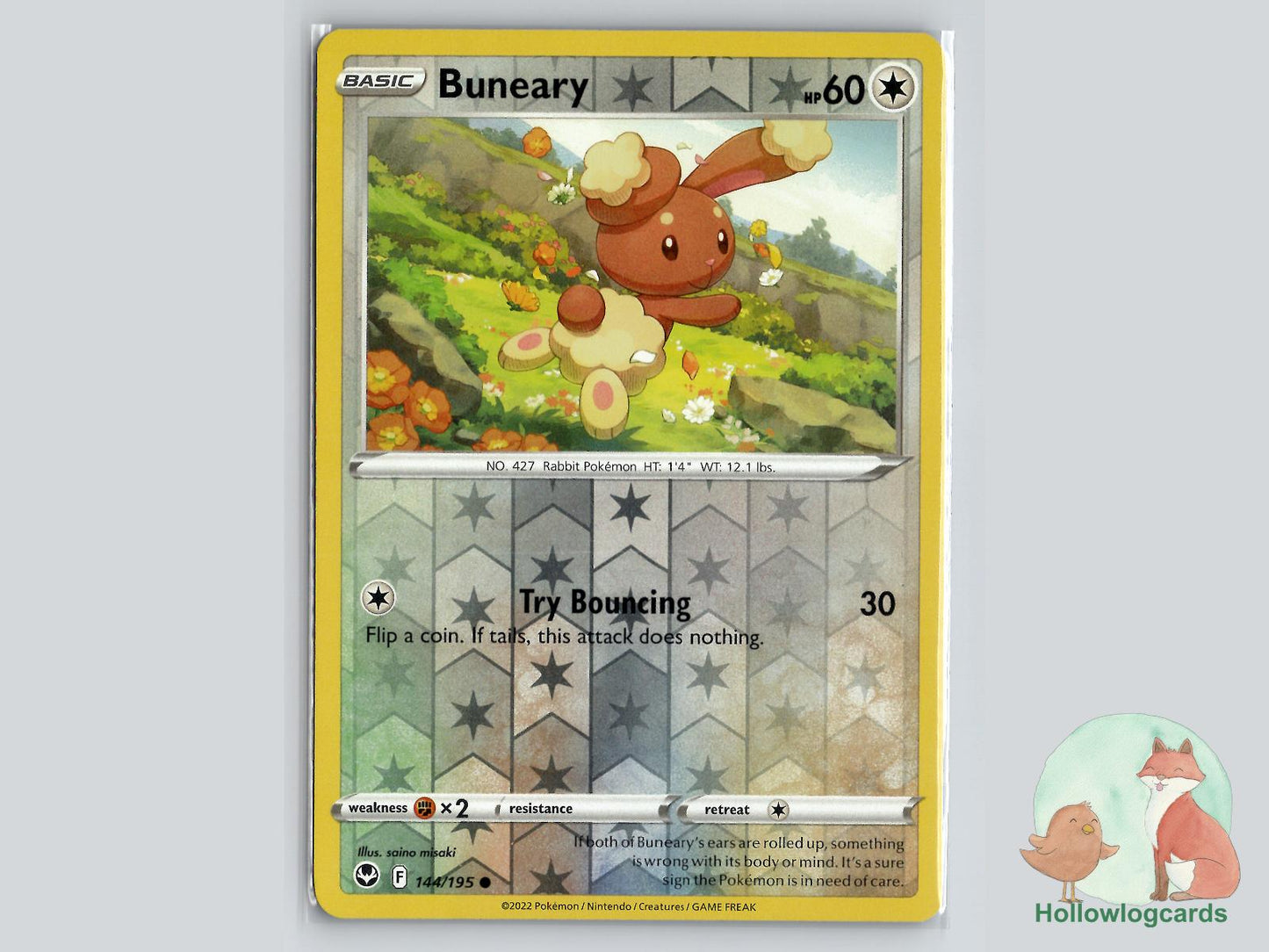 Buneary (144/195) - Silver Tempest Pokémon Card